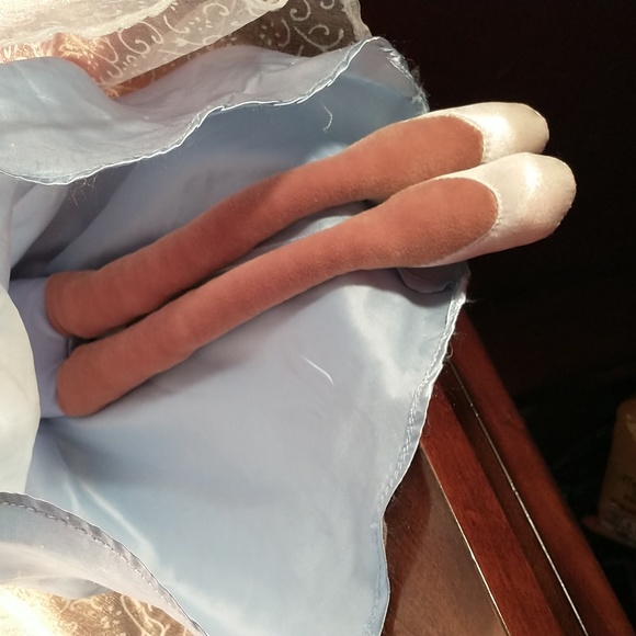 Target Play Wonder Doll Yarn Hair Blue/White Dress Bride Ballerina Doll - Picture 6 of 8